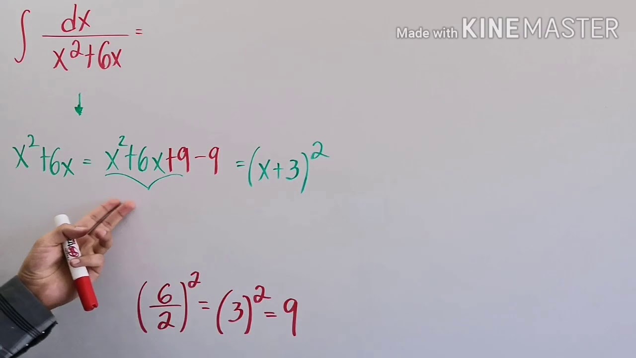 Integral completando el TCP (Trinomio Cuadrado Perfecto) - Ejemplo 1