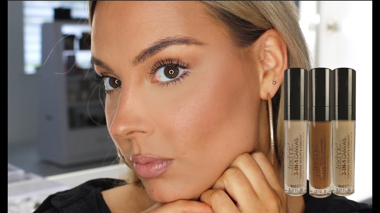 TECHNIC COSMETICS - 3in1 Canvas £4.00 Concealer! 0-100 Affordable Everyday Makeup Tutorial