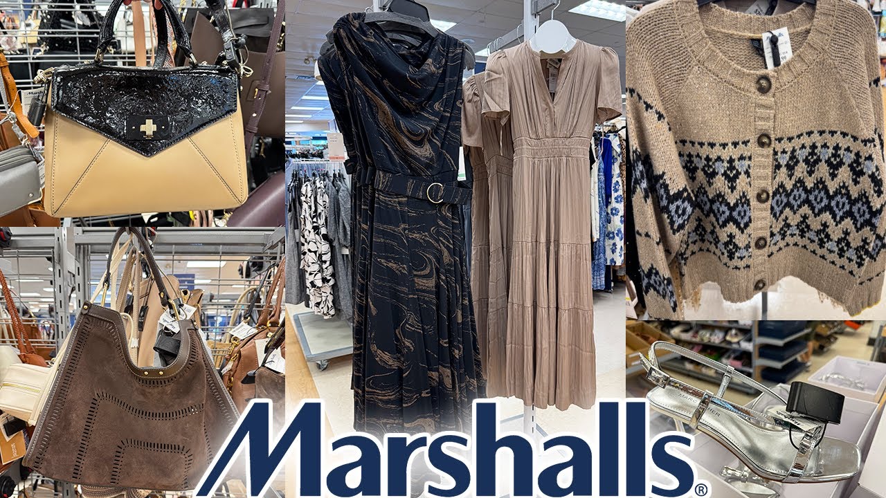 🩶 MARSHALLS NEW WINTER FASHION FINDS ❤️ BEAUTIFUL DRESSES, COZY SWEATERS, LEATHER BAGS & SHOES 🤍