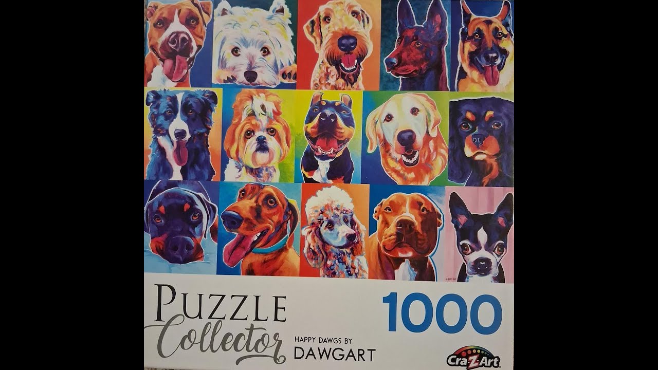 Colorful Dogs 1000 piece puzzle - Part 1