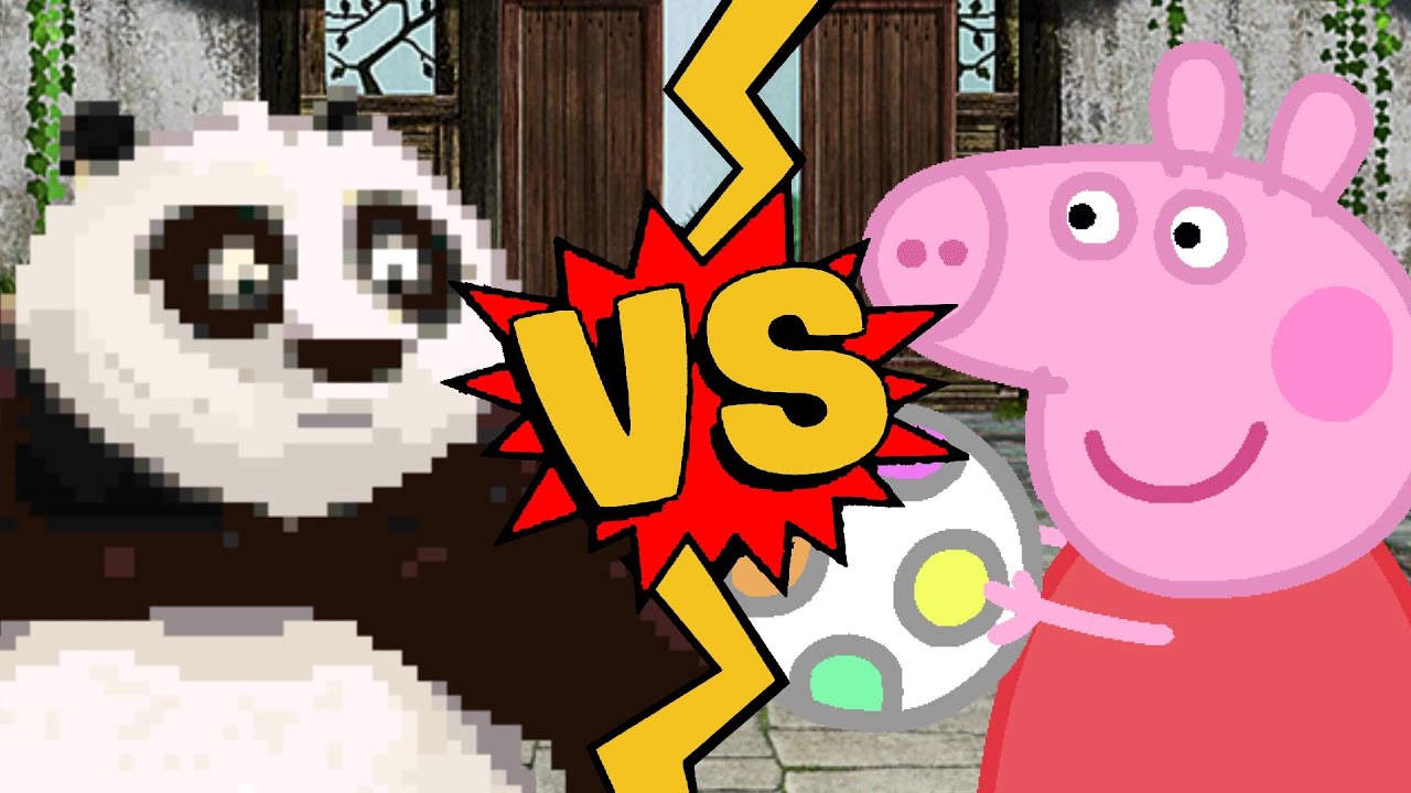 M.U.G.E.N Battles | Po Panda vs Peppa Pig | Kung Fu Panda vs Peppa Pig