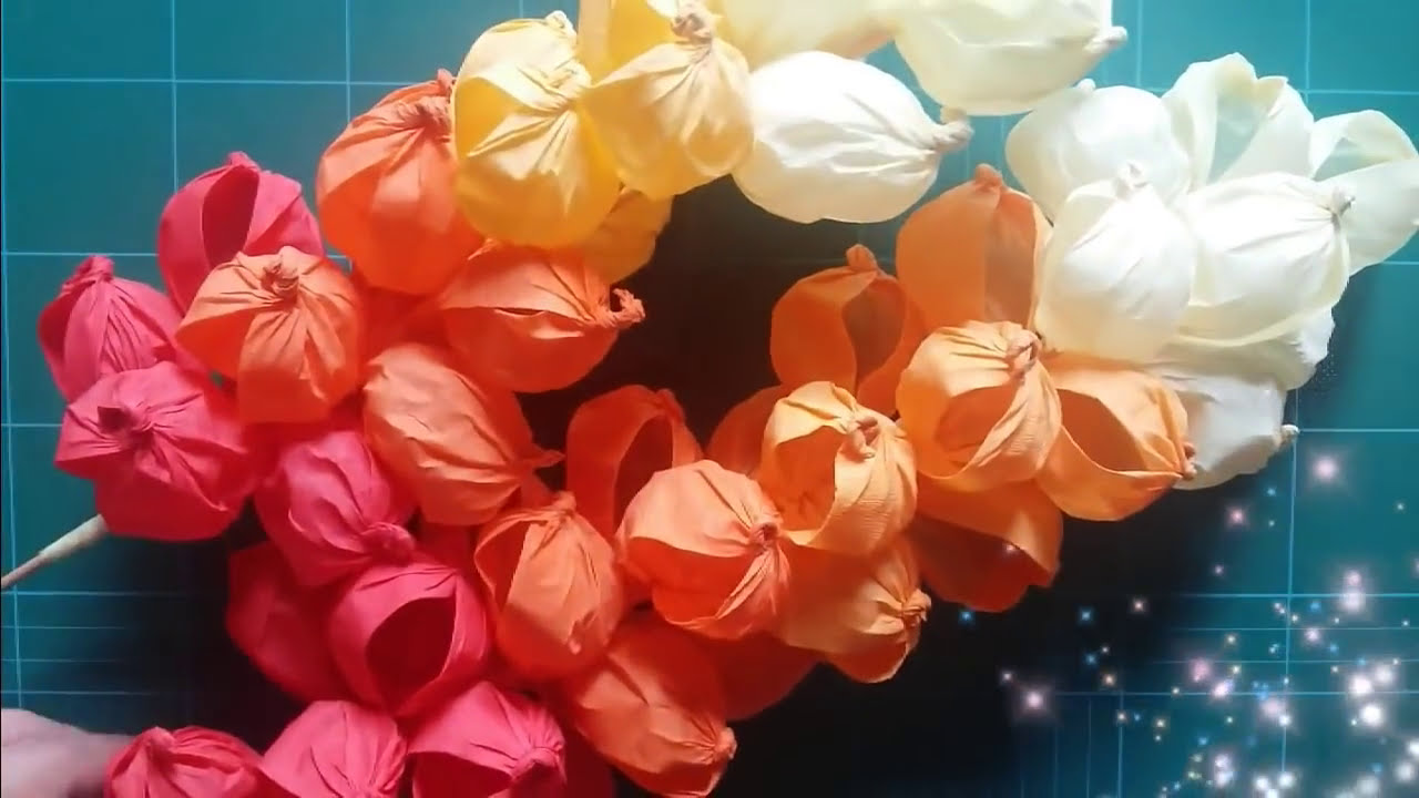Fancy Crepe Paper Orchid Flower