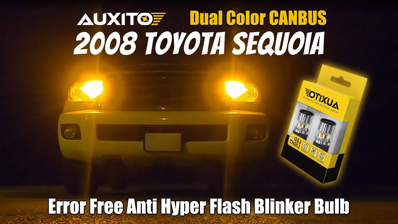 Светодиодные лампы AUXITO 3157 с переключением цвета с белого на янтарный — TOYOTA SEQUOIA