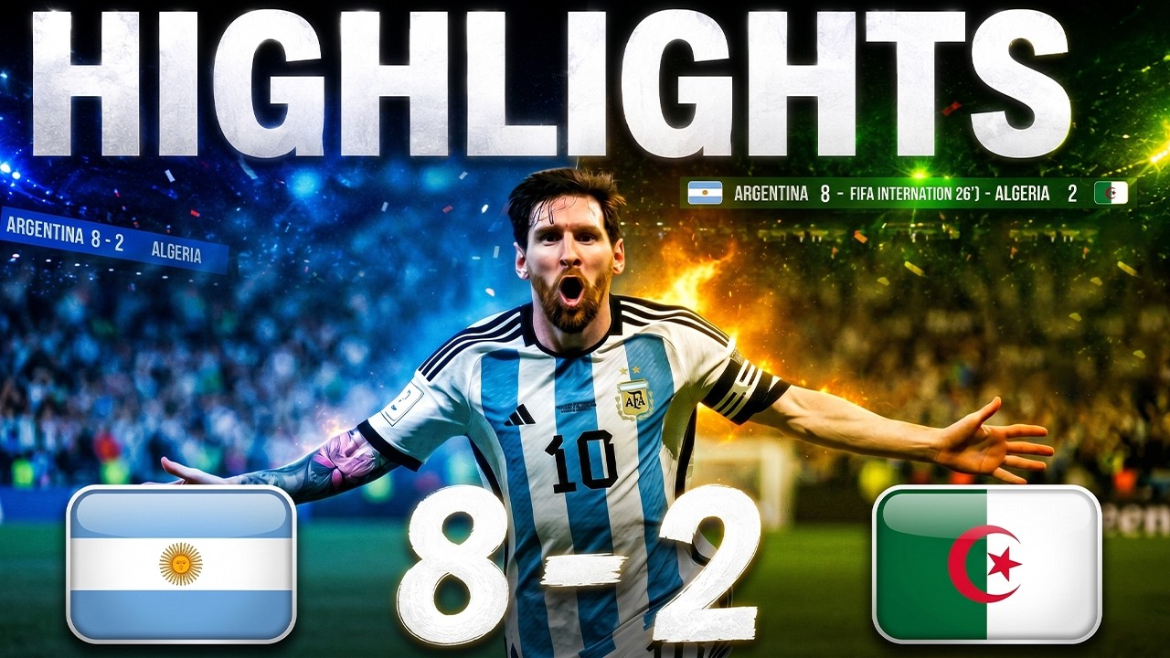 Argentina vs Algeria Highlights & All Goals | Match World Cup Before 2026