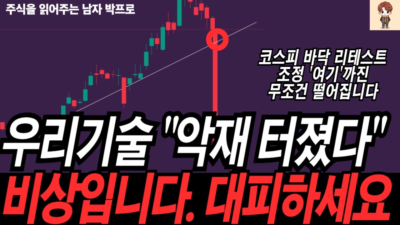 [우리기술 주가 전망] 악재 터졌다 !! 비상입니다 ! 대피하세요 !   #우리기술
