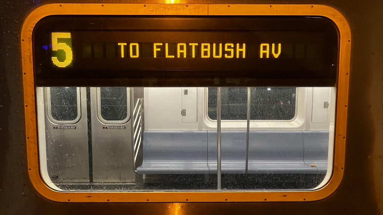 On board a Flatbush Ave. bound R142 5 train from Wakefield-241st St. to Brooklyn College-Flatbush Av