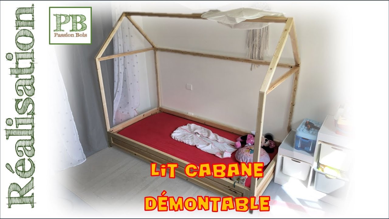 Lit cabane démontable // hut bed (DIY)
