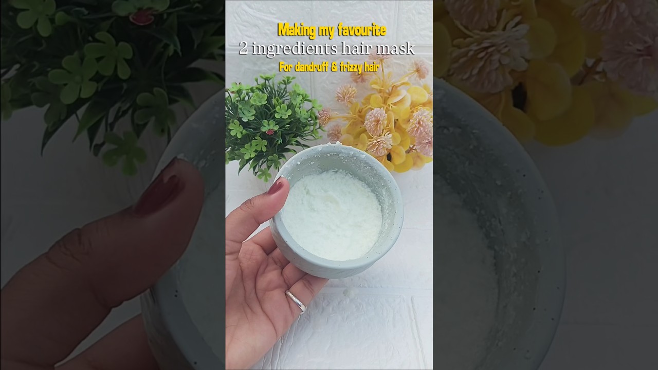Hairmask in winter for dandruff and frizzy hair✨️