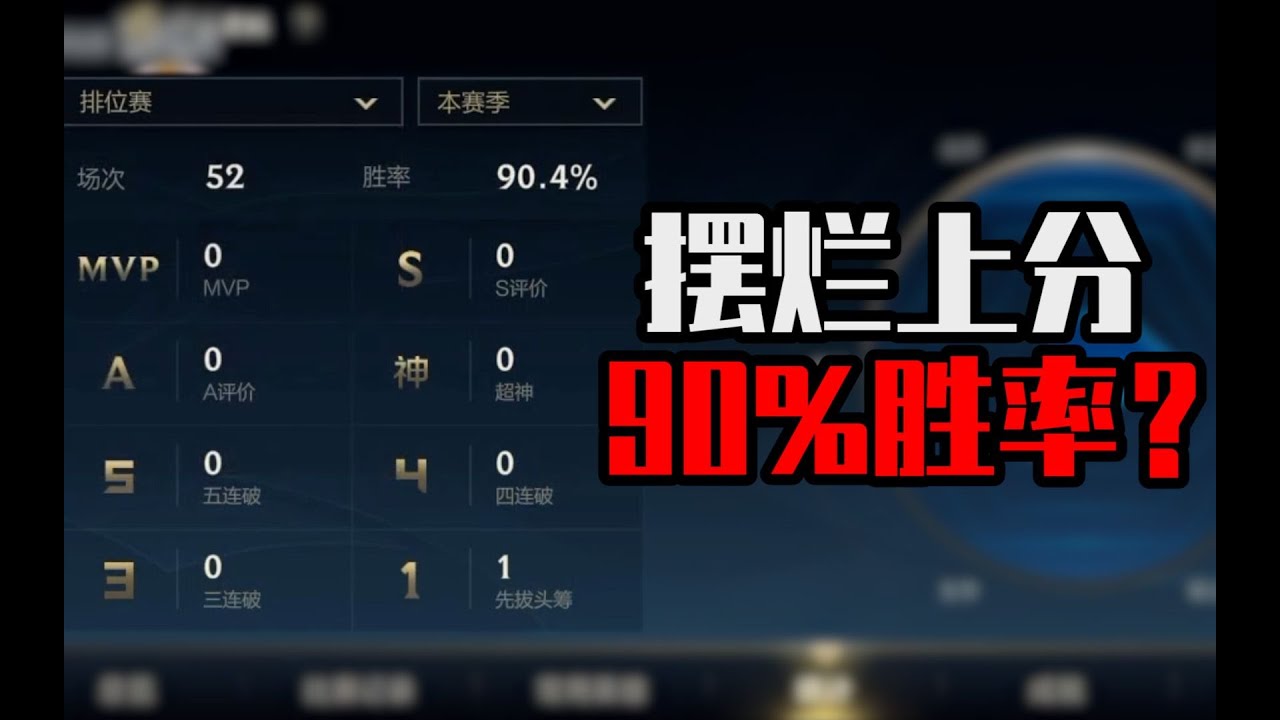 【lol手游】挂机单排90胜率上翡翠？elo机制到底公平吗？
