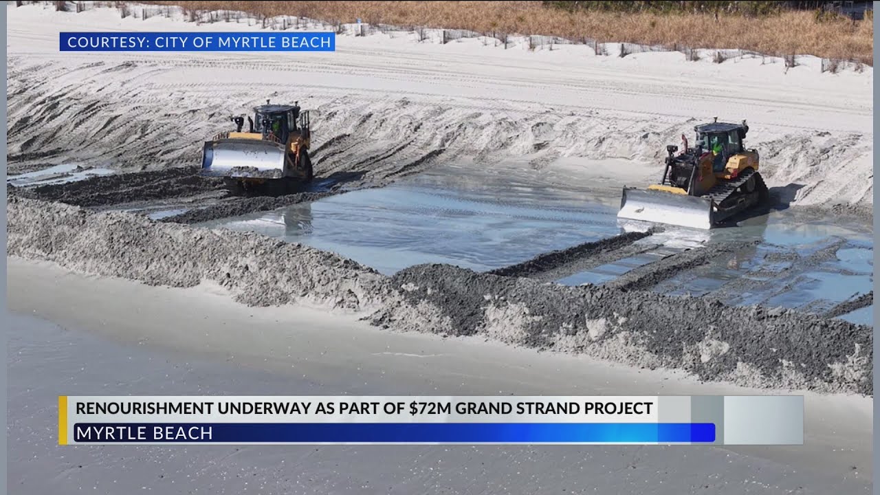 PHOTOS: Myrtle Beach renourishment underway as part of $72M Grand Strand project
