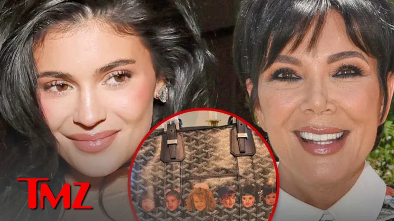Kylie Jenner Gifts Kris Customized Bag With Throwback Photos of Famous Family | TMZ TV