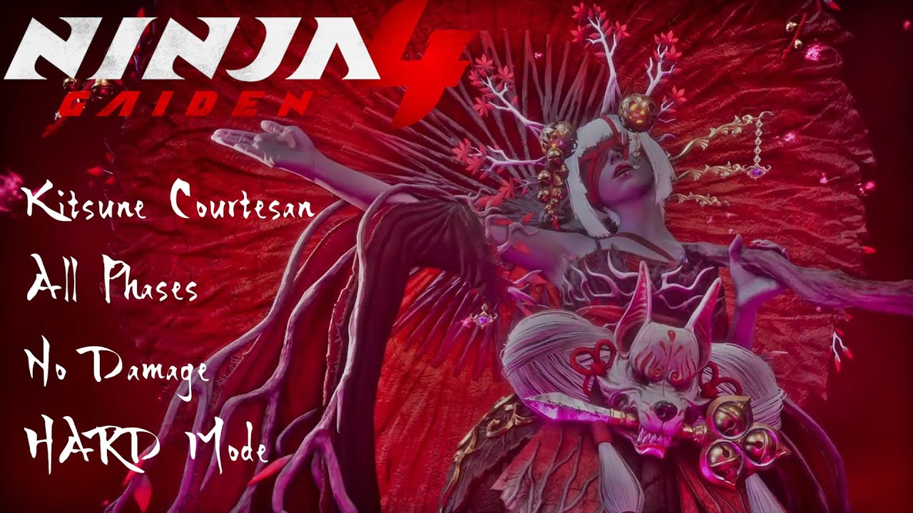 Кицунэ-куртизанка: все фазы, без урона, сложный режим &mdash; NINJA GAIDEN 4