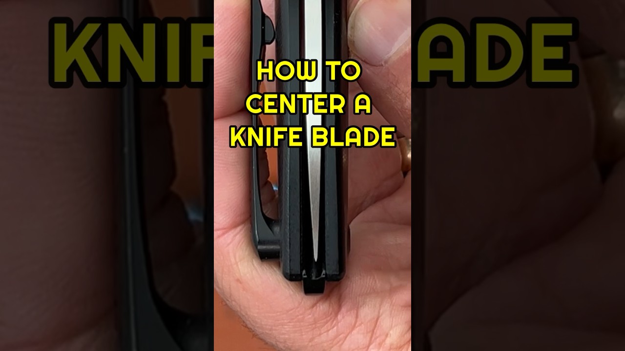 How To Center a Pocket Knife Blade. #edc #youtubeshorts #shorts #knife