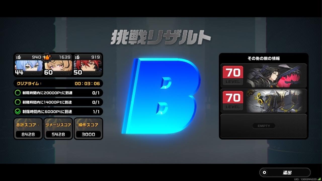 ゼンレスゾーンゼロ危局挑戦
