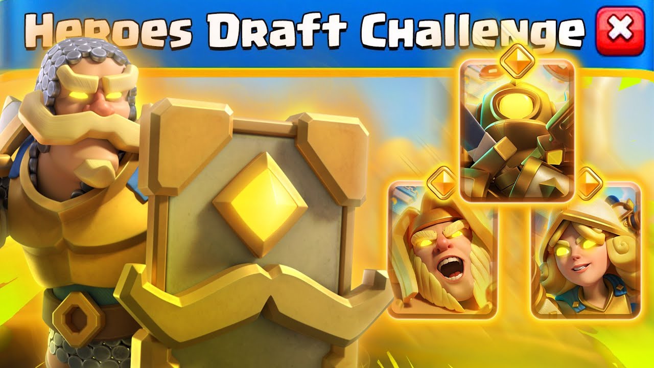 NEW HEROES DRAFT CHALLENGE IN CLASH ROYAL | MoglerCR