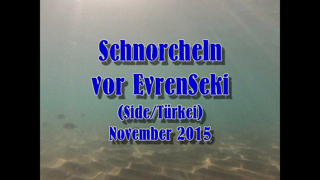 Schnorcheln vor Evrenseki (Side/Türkei) (FullHD)