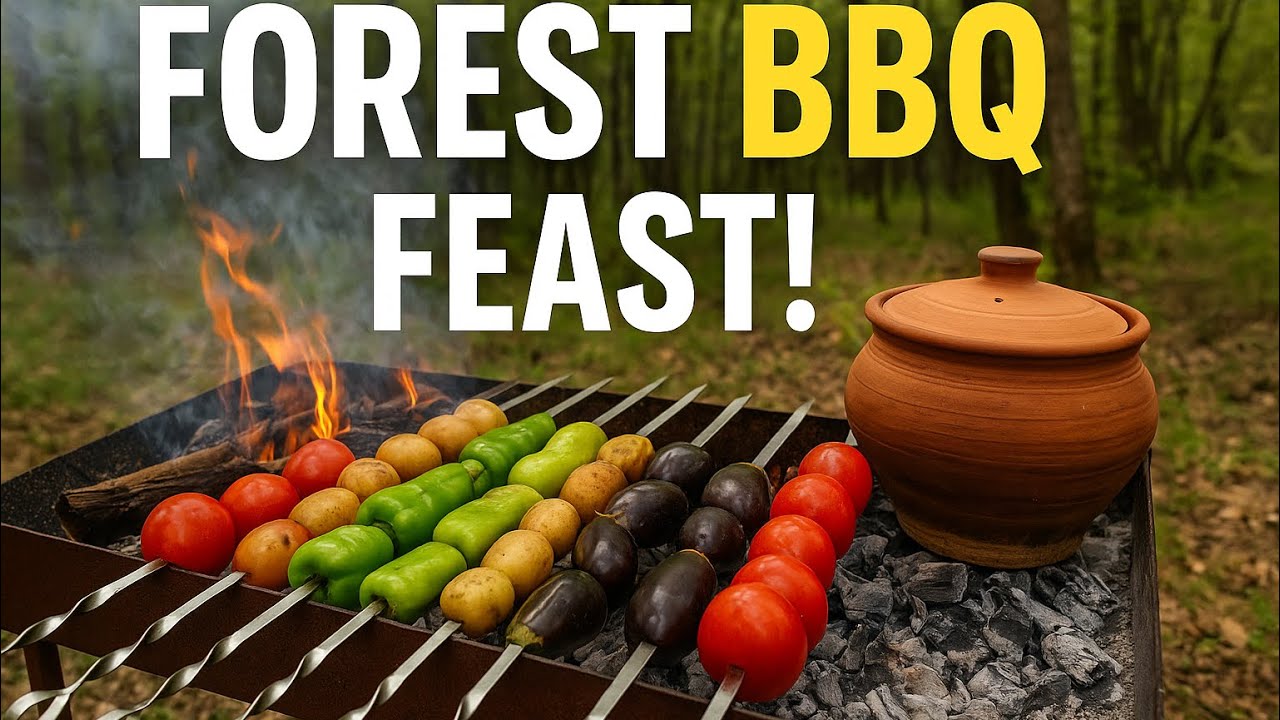 &ldquo;Forest Grilling Adventure | Natural BBQ and Fresh Air&rdquo; #food #kebab #asmrcooking