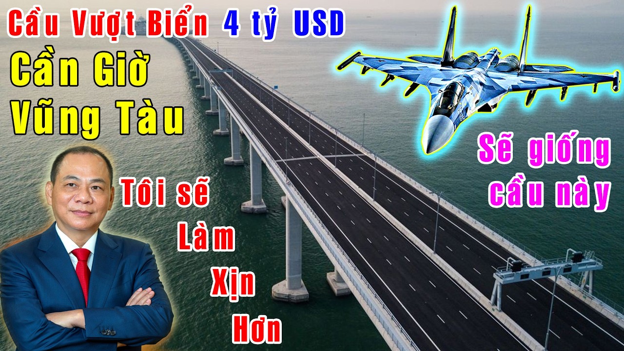 Cầu vượt biển Cần Giờ - Vũng Tàu sẽ giống cầu vượt biển dài nhất thế giới [Việt Nam GO]