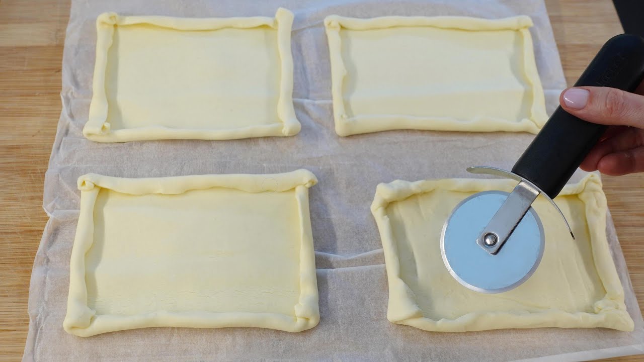 Вы не будете покупать их снова, когда у вас будут гости! 3 идеи со слоеным тестом