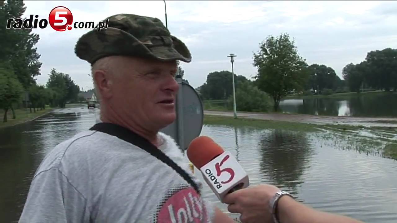 Zalane ulice w Suwałkach