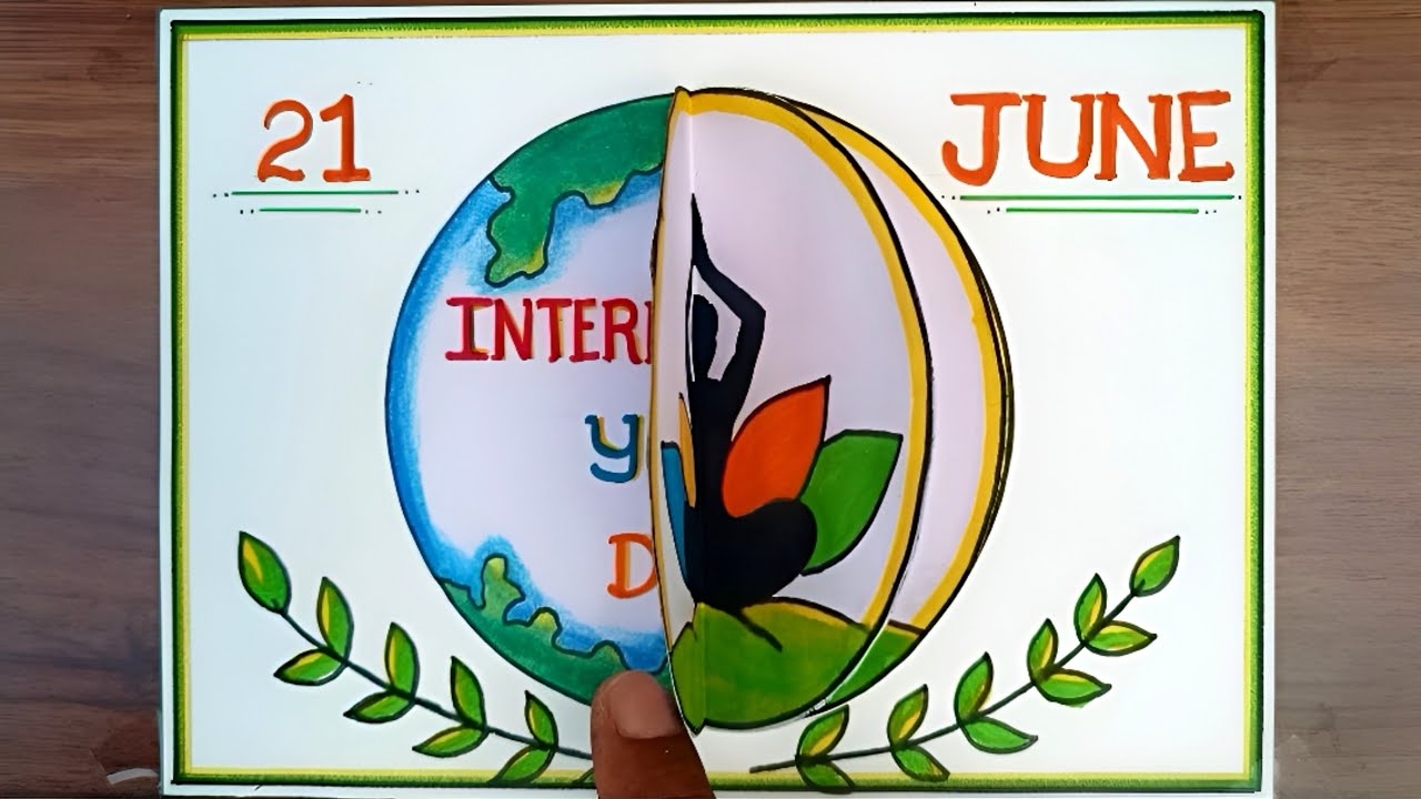 International Yoga Day Drawing | Yoga Day Drawing | World Yoga Day Poster Drawing #yoga #yogaday