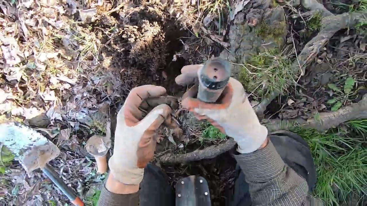 LIVE DIG ACTION!! Metal detecting in the roots of hell. COINS!!