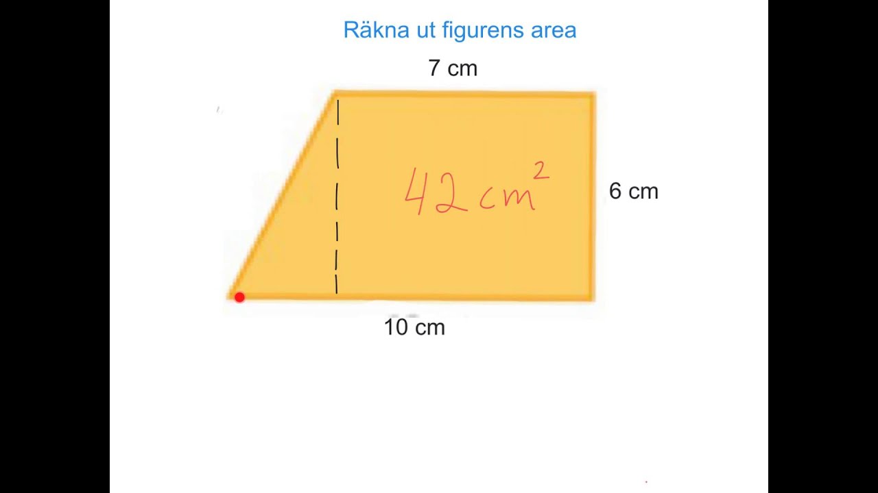 Räkna ut figurens area.