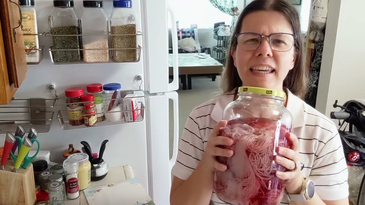 #131 - Lã ao vinho (dessa vez, tingindo a frio)