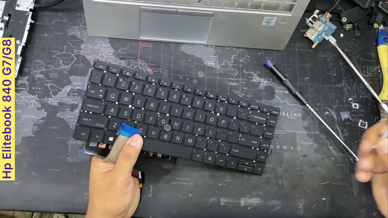 Hp Elitebook 840 G8 G7 keyboard replacement. How to change. hp Elitebook 840 G8 G7 keyboard.#hp