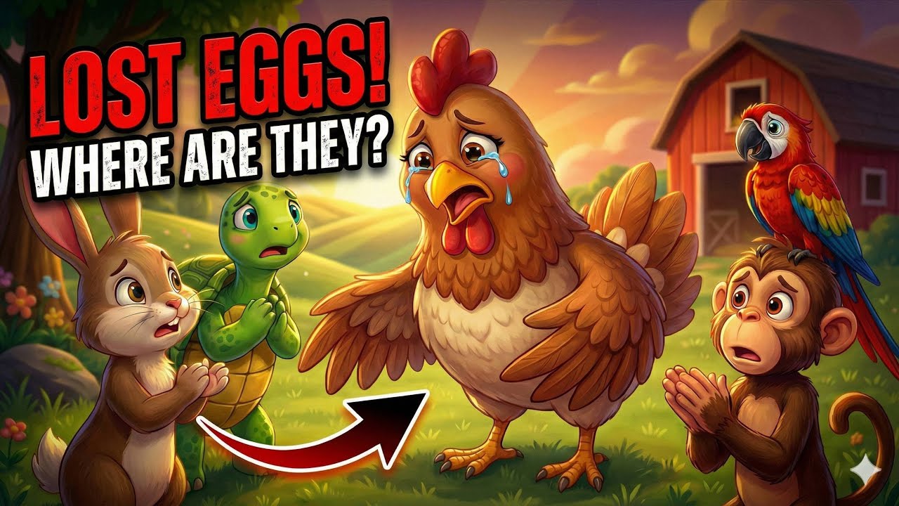 Mother hen is crying! animal story #puppy #farmstory #poems