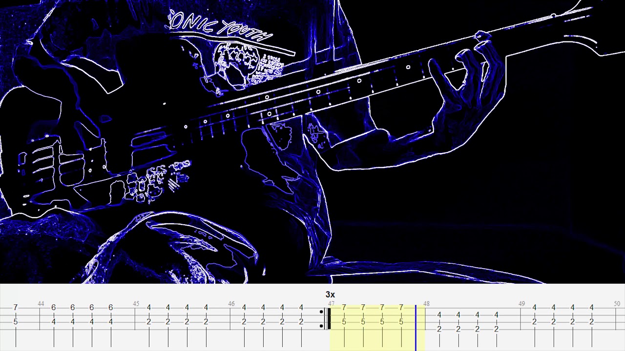 Bela Lugosi's Dead — Bauhaus — Bass cover with tabs (4k)