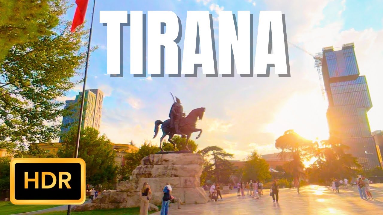 TIRANA ALBANIA 2025🇦🇱 VIRTUAL WALKING TOUR🚶THE MOST BEAUTIFUL PLACES FROM TIRANA [4K HDR]