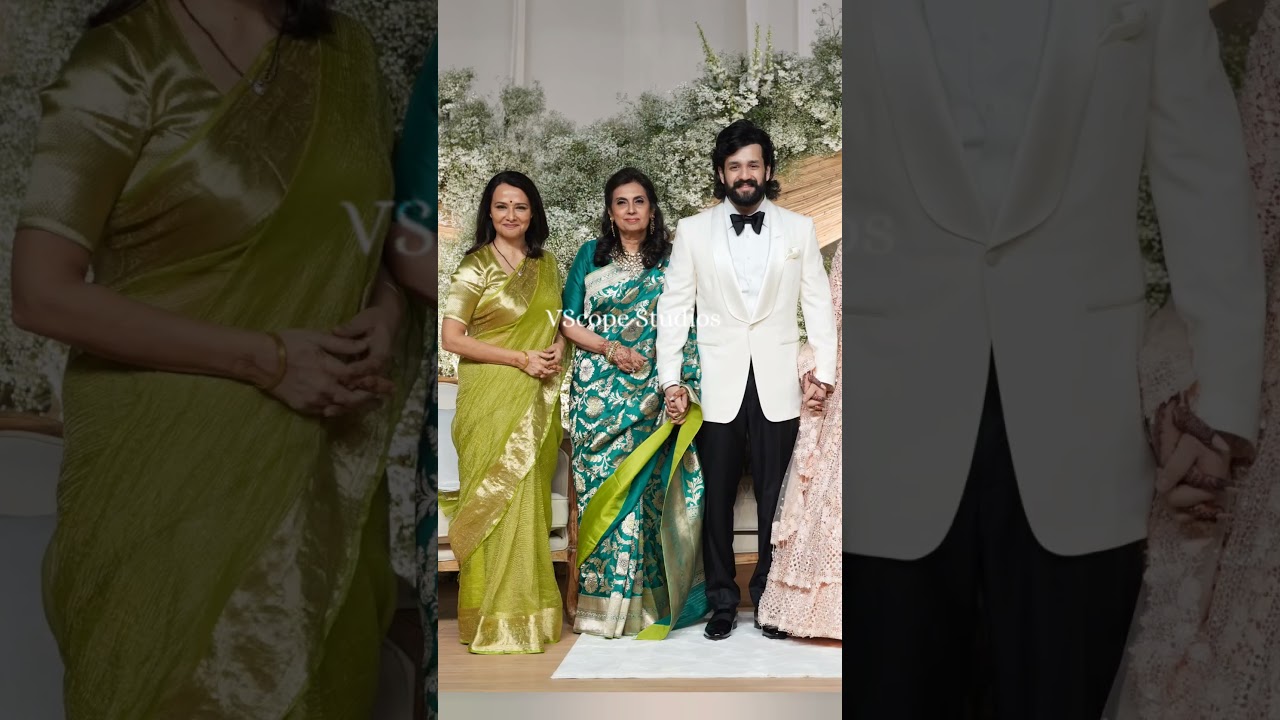 Hero#akhilakkineni with family reception viedo #akhilzainab #nagarjuna #amalaakkineni #nagachaitanya