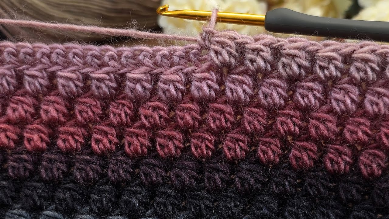 Super easy ** very easy crochet baby blanket model #crochet #knitting #tunisian 