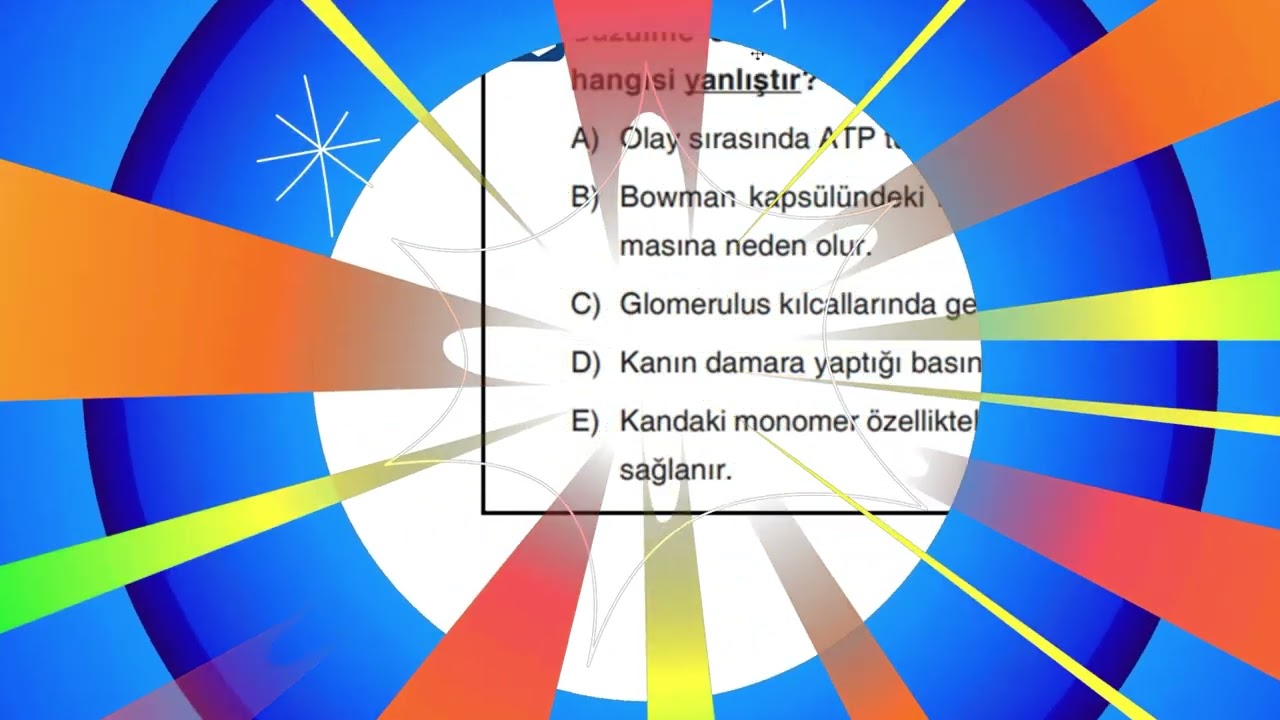 İdrar Oluşumunda Süzülme Olayı Biyoloji Çınarı | Eşref Hocam