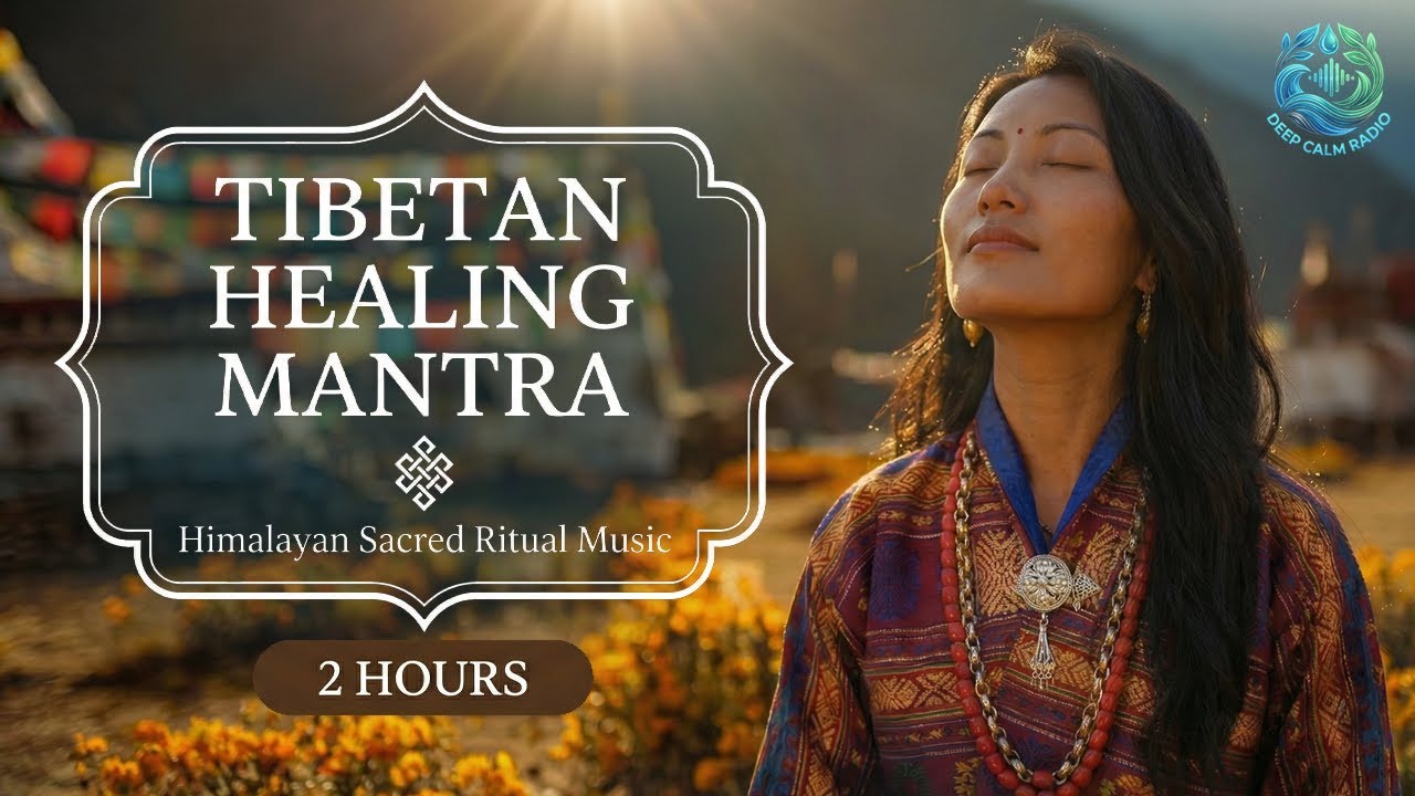 🕉️ Tibetan Healing Mantra l Himalayan Sacred Ritual Music l 2 Hours Deep Meditation 🌄