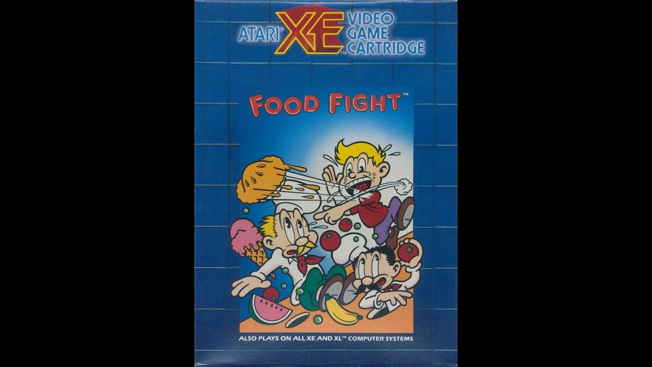 Food Fight Atari 800 Full Game Level 125 Gameplay