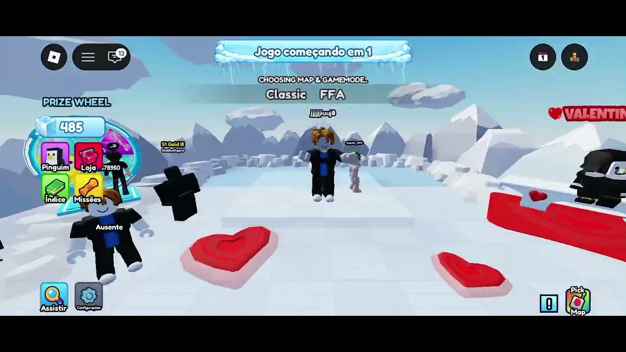 Joguei esse jogo de pinguim com meu amigo