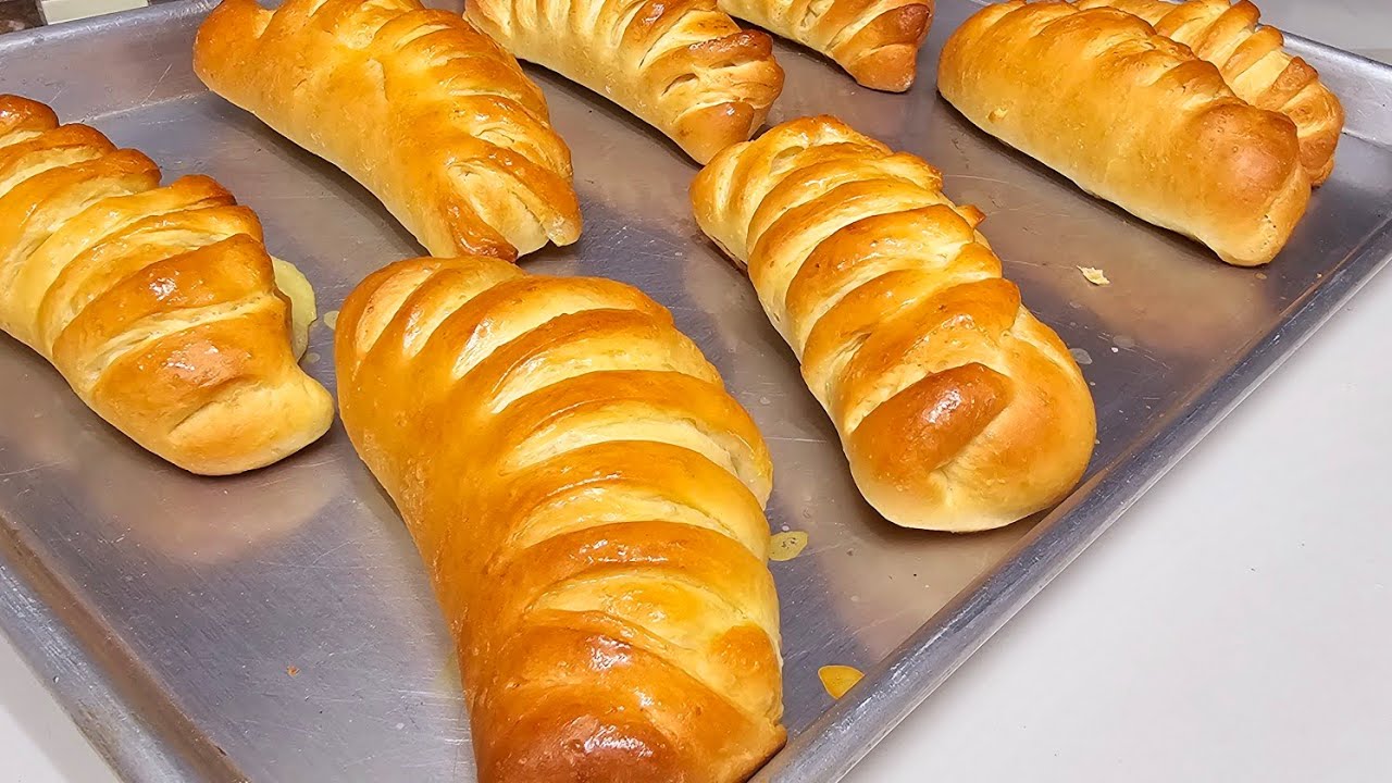 Pan de crema suave y esponjoso simple  sencillo