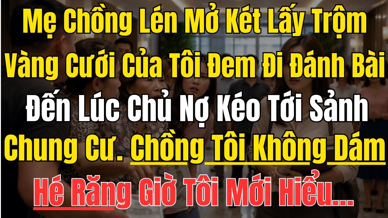 Mẹ Chồng Lén Mở Két Lấy Trộm Vàng Cưới Của Tôi Đem Đi Đánh Bài - Đến Lúc Chủ Nợ Kéo Tới ...