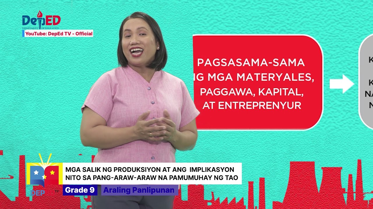 Grade 9 AP Q1 EP 10 Mga Salik ng Produksiyon at Ang Implikasyon  sa Pang-araw-araw na Pamumuhay
