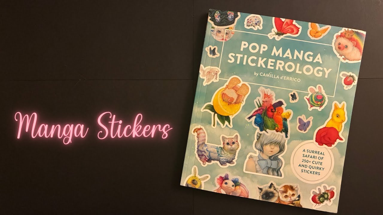 Whispered Manga Sticker Book Show & Tell | Flipping Through Stickers