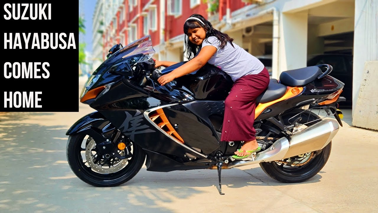 Bringing Home Suzuki Hayabusa - My Daughter Reaction City Ride Public Reaction