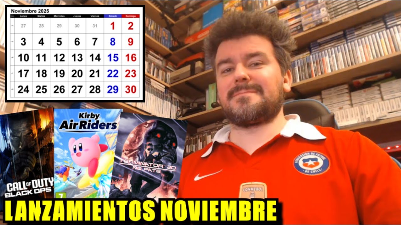 LANZAMIENTOS DESTACADOS - Noviembre de 2025 ✅ Llega TERMINATOR 2D, COD BLACK OPS 7, KIRBY AIR RIDERS