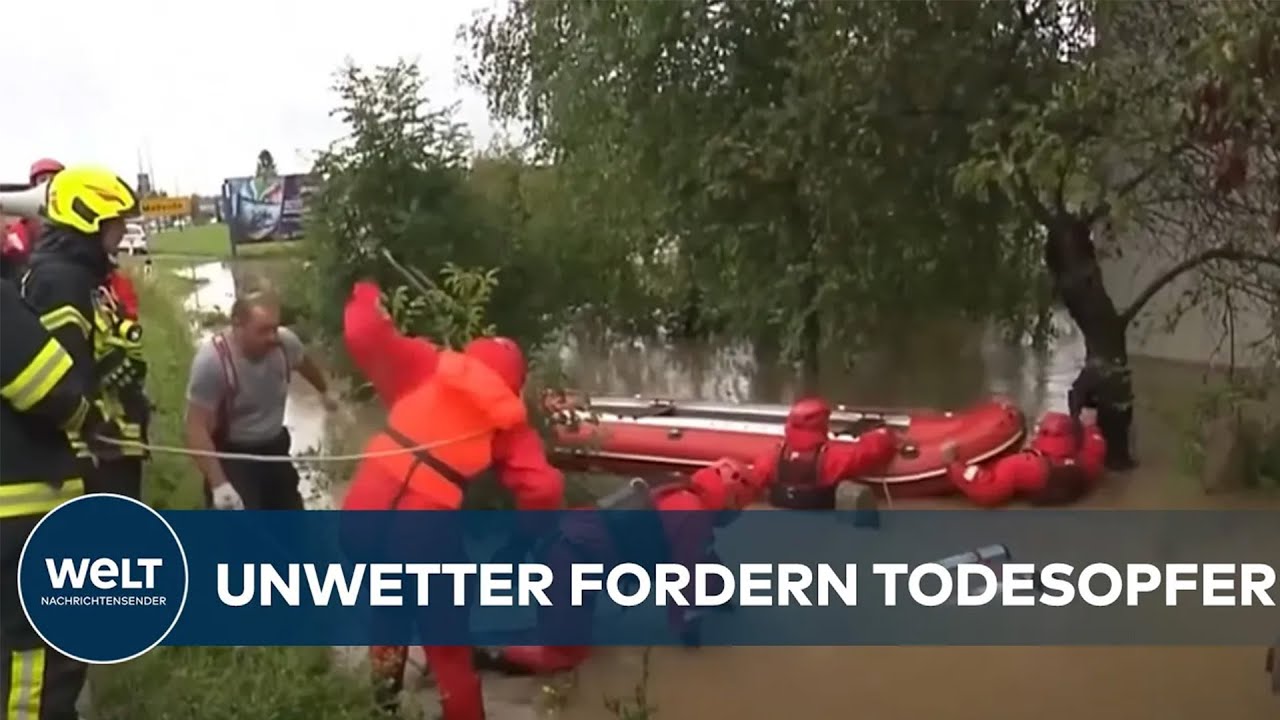 UNWETTER IN ÖSTERREICH UND SLOWENIEN: Mehrere Tote - Heftige Regenfälle und Überschwemmungen