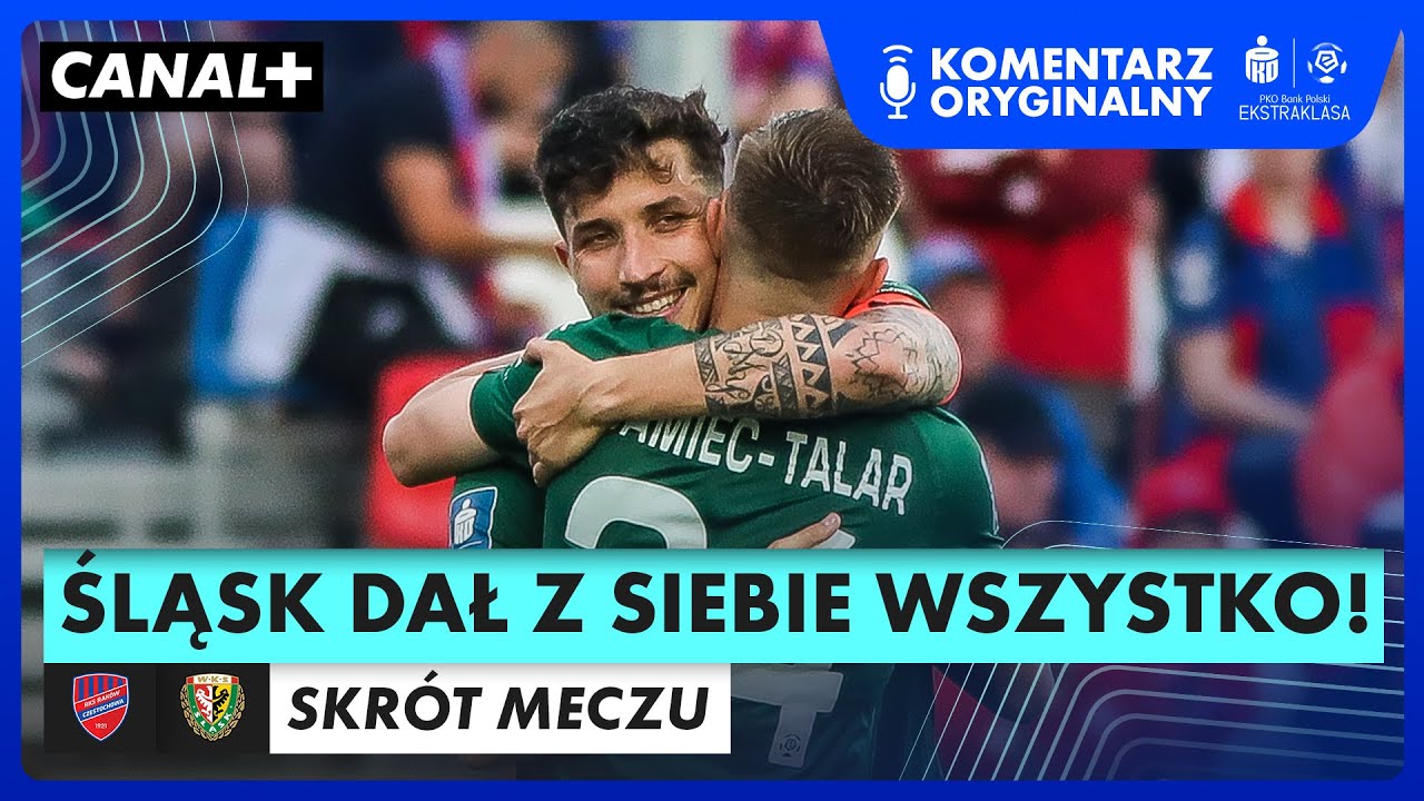 DESZCZOWY WIECZÓR W CZĘSTOCHOWIE! ŚLĄSK WICEMISTRZEM POLSKI! RAKÓW - ŚLĄSK, SKRÓT MECZU