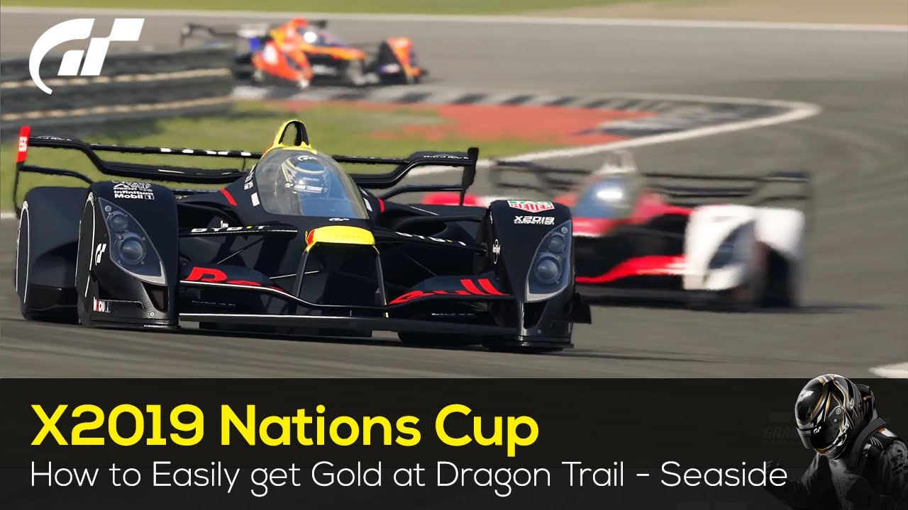 How To Get Gold in the X2019 Nations Cup race at Dragons Trail - Seaside (HARD) - #granturismo7