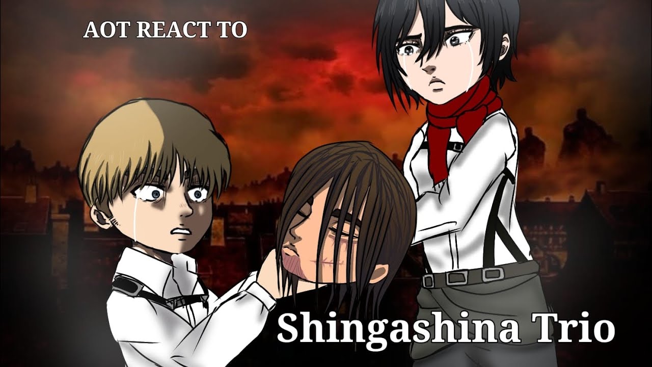 AOT react to Shinganshina Trio //Gacha Club// {FINAL} °New Years Special°