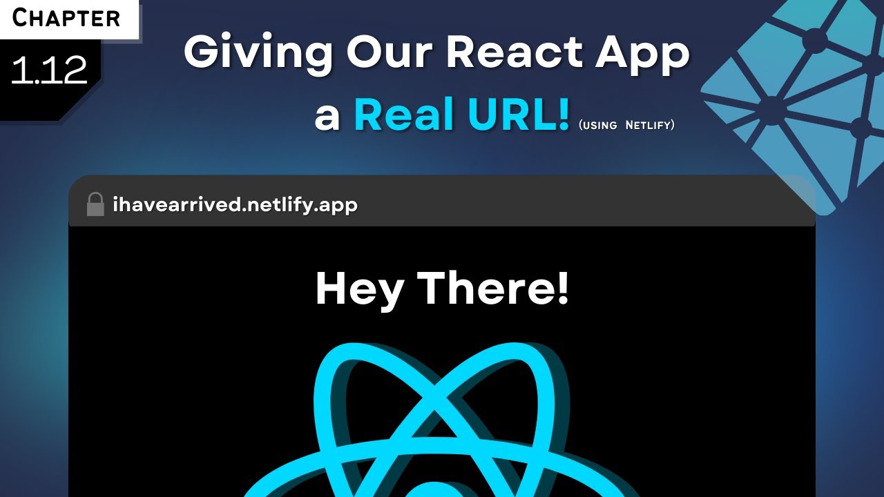 1.12 -  Hosting React App on Netlify with GitHub Integration !