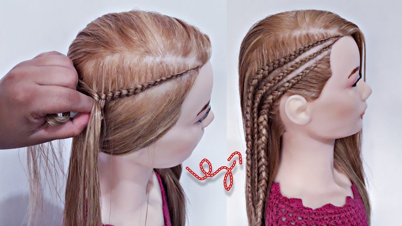 Trenzas laterales postizas | Trenzas fáciles | La reina de las trenzas